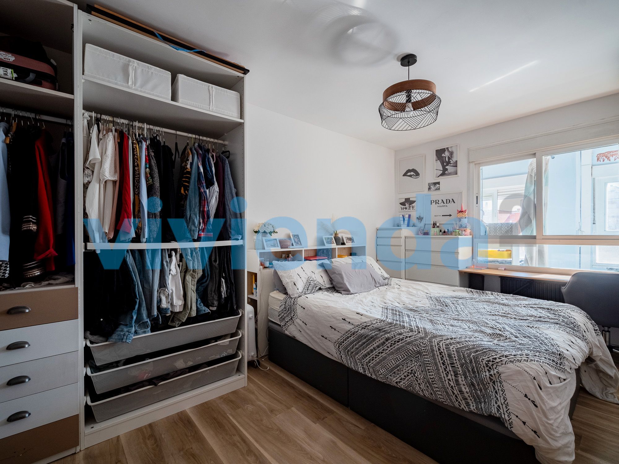 Bedroom of Flat for sale in  Madrid Capital  with Air Conditioner, Heating and Terrace
