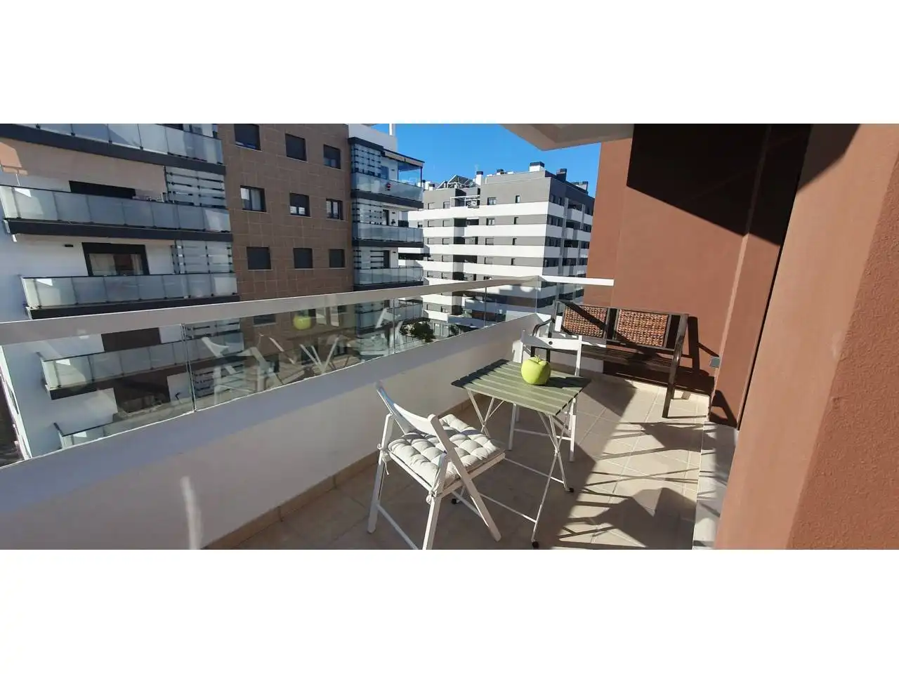 Terraza de Piso de alquiler en Estepona con Aire acondicionado, Calefacción y Terraza