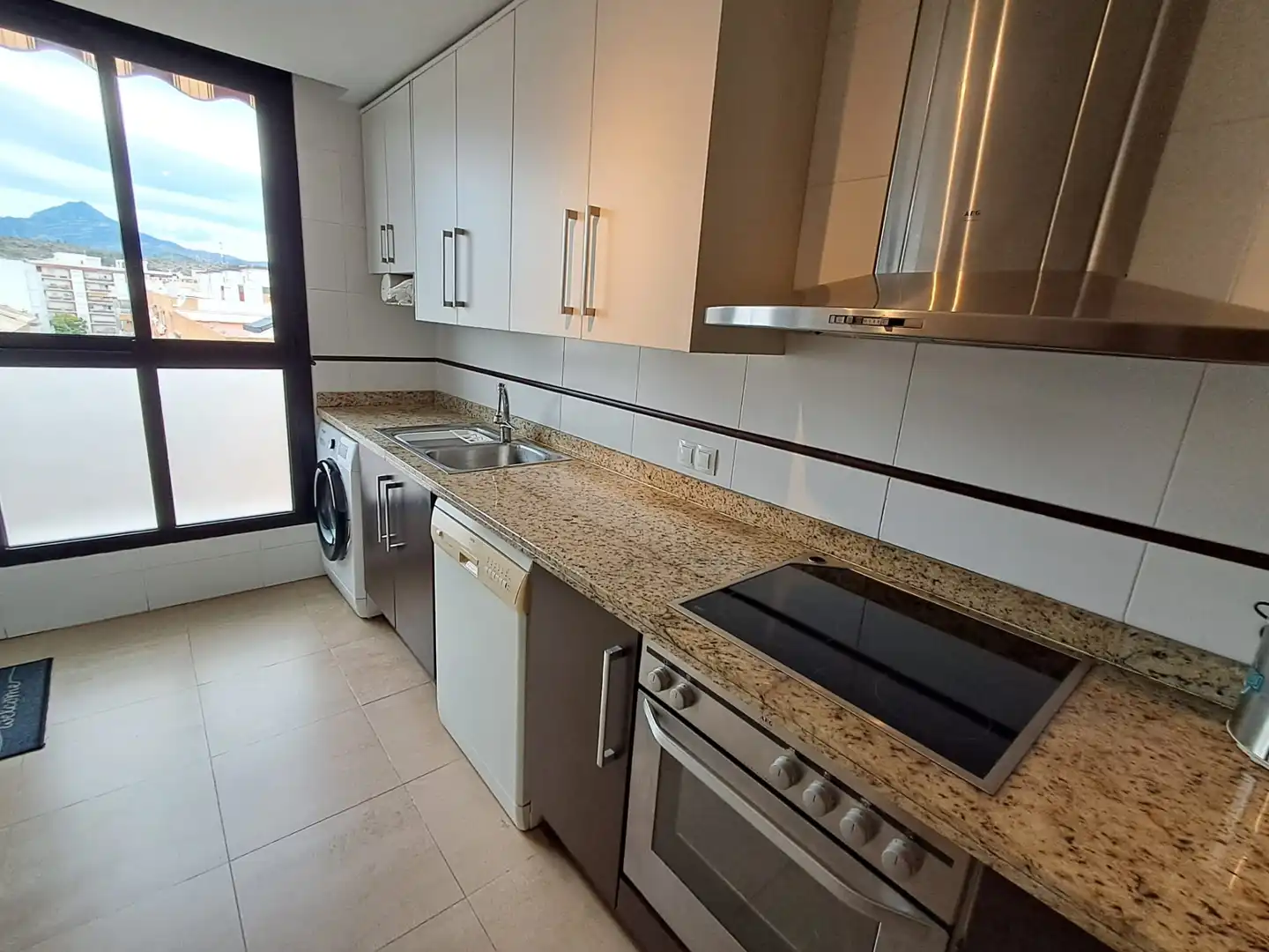 Kitchen of Attic for sale in Gandia  with Air Conditioner, Parquet flooring and Terrace