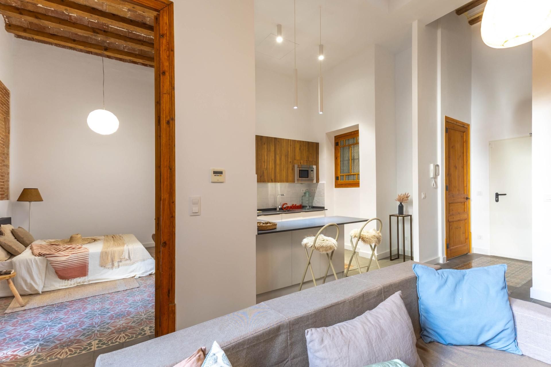 Sala d'estar de Pis en venda en  Barcelona Capital amb Aire condicionat, Calefacció i Terrassa