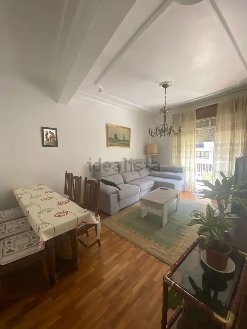 Sala d'estar de Pis de lloguer en Ourense Capital  amb Calefacció i Moblat