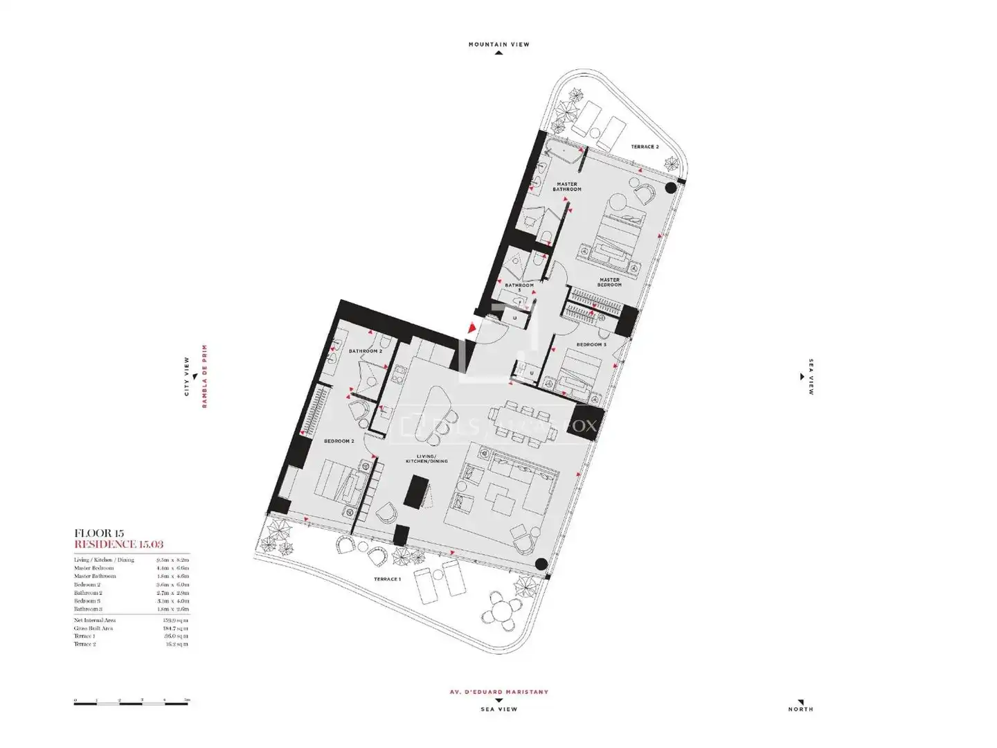 Wohnung zum Verkauf in Barcelona mit Klimaanlage, Heizung und Parkett
