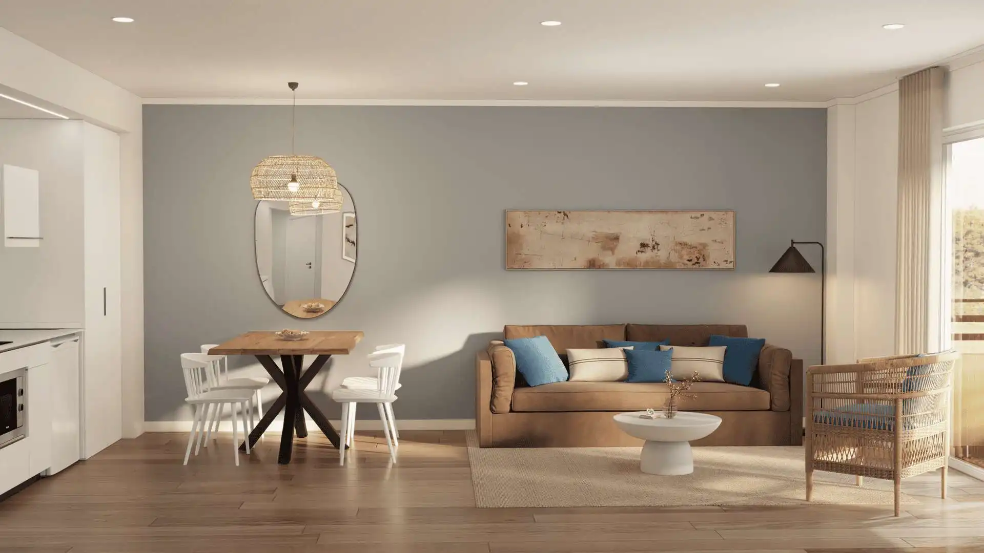 Sala de estar de Apartamento en venta en Felanitx con Aire acondicionado, Amueblado y Balcón