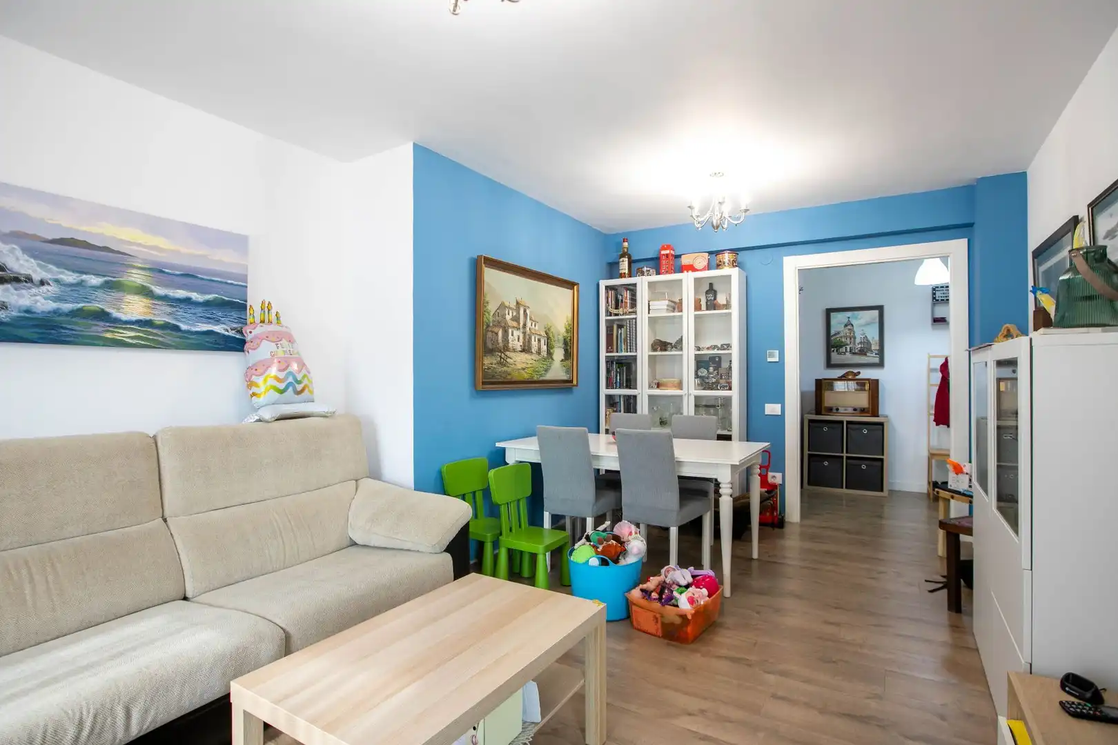 Wohnzimmer von Wohnung zum Verkauf in Estella / Lizarra mit Heizung, Terrasse und Möbliert