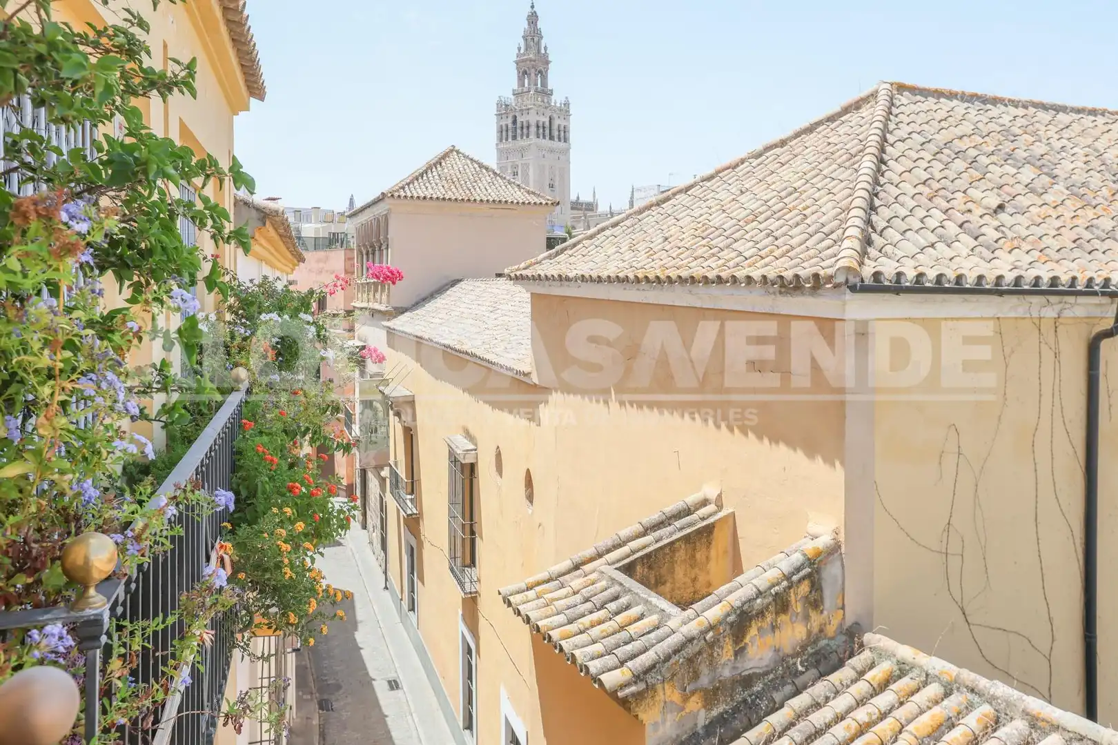 Vista exterior de Pis en venda en Sevilla amb Aire condicionat, Calefacció i Jardí privat