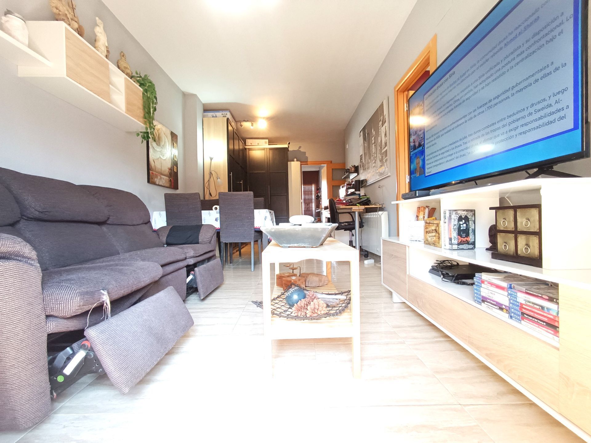 Living room of Flat for sale in Sant Adrià de Besòs  with Air Conditioner, Heating and Terrace