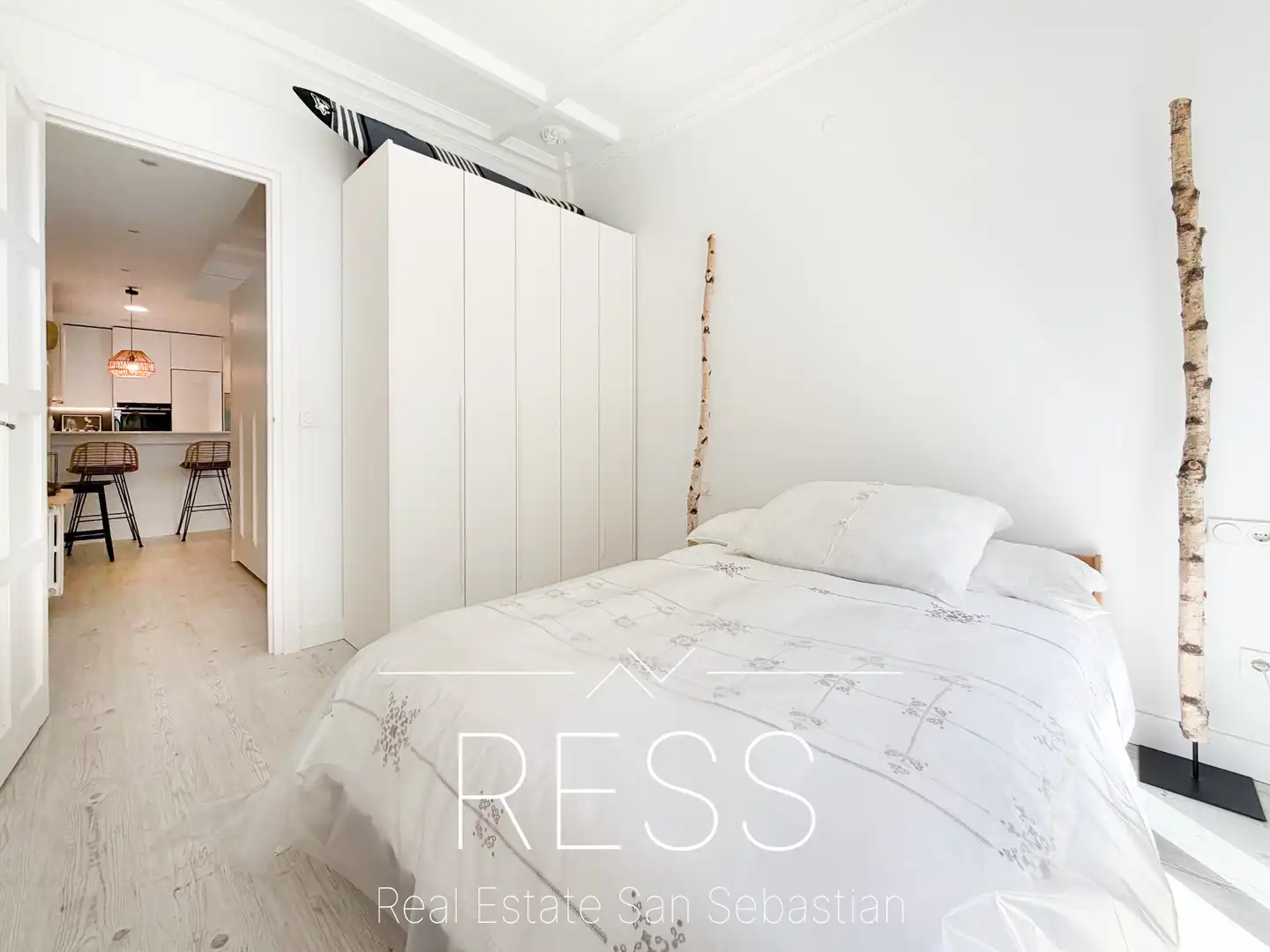 Schlafzimmer von Wohnung zum Verkauf in Donostia - San Sebastián  mit Heizung, Terrasse und Möbliert