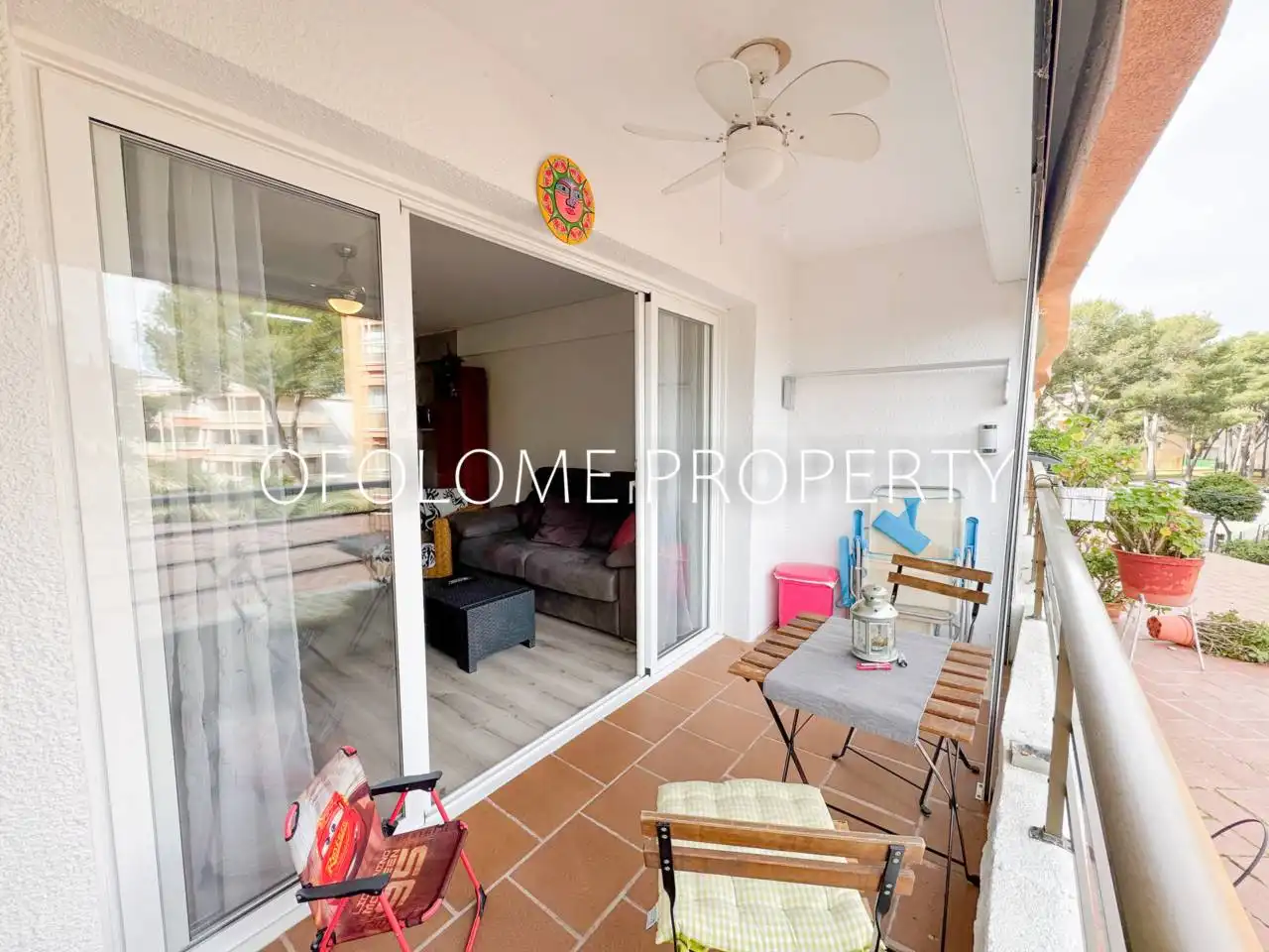 Terrasse von Wohnung zum Verkauf in Salou mit Parkett, Balkon und Alarm