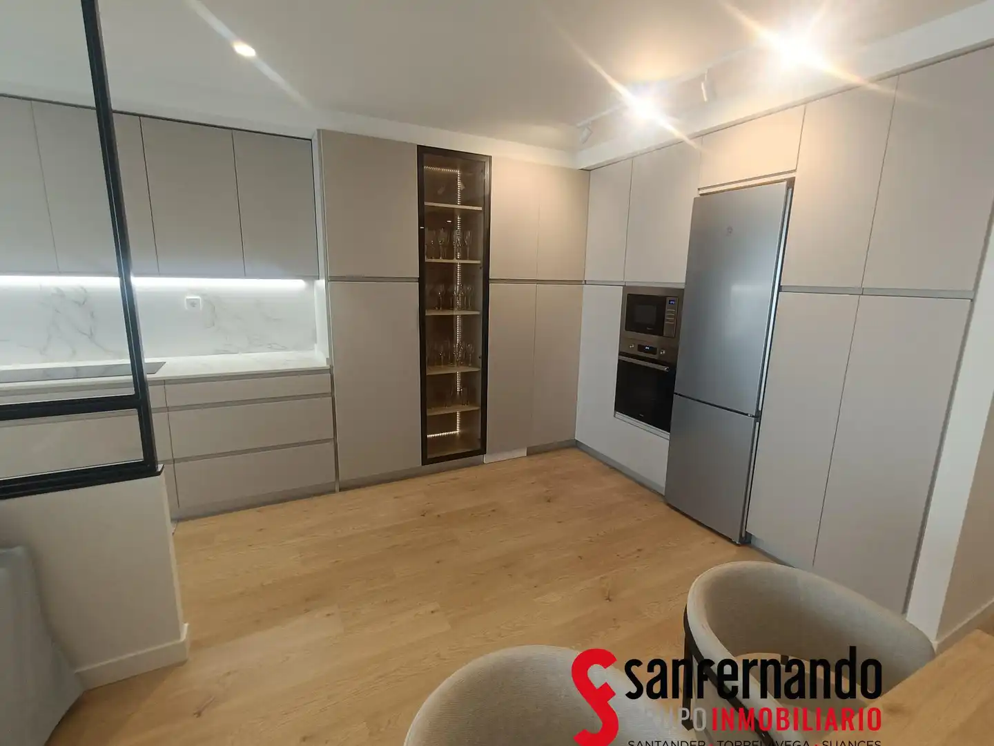 Küche von Wohnung zur Miete in Santander mit Heizung, Möbliert und Balkon