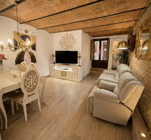 Wohnzimmer von Wohnung zum Verkauf in Barcelona mit Terrasse