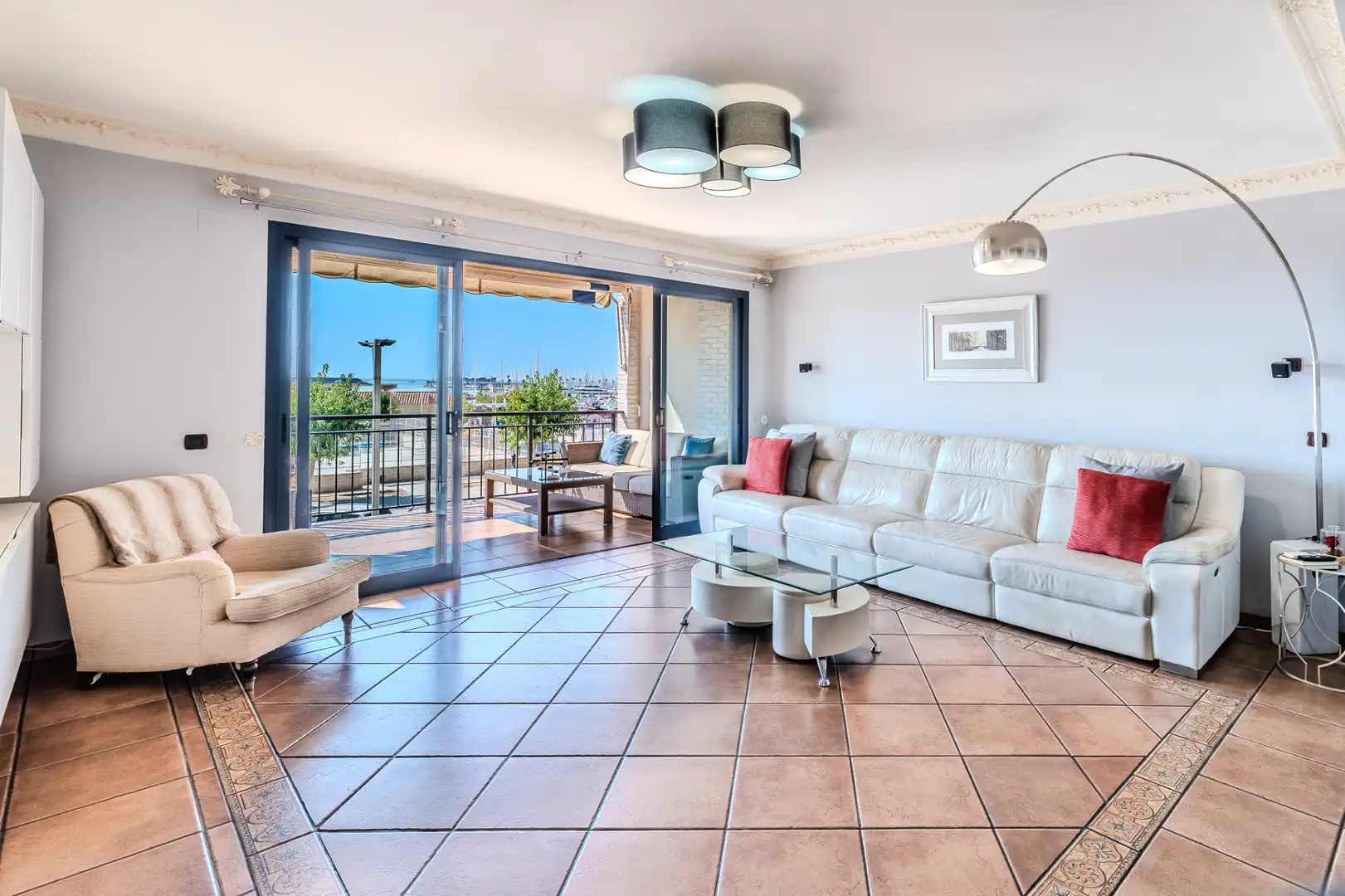 Living room of Flat for sale in Burriana / Borriana  with Air Conditioner, Heating and Terrace