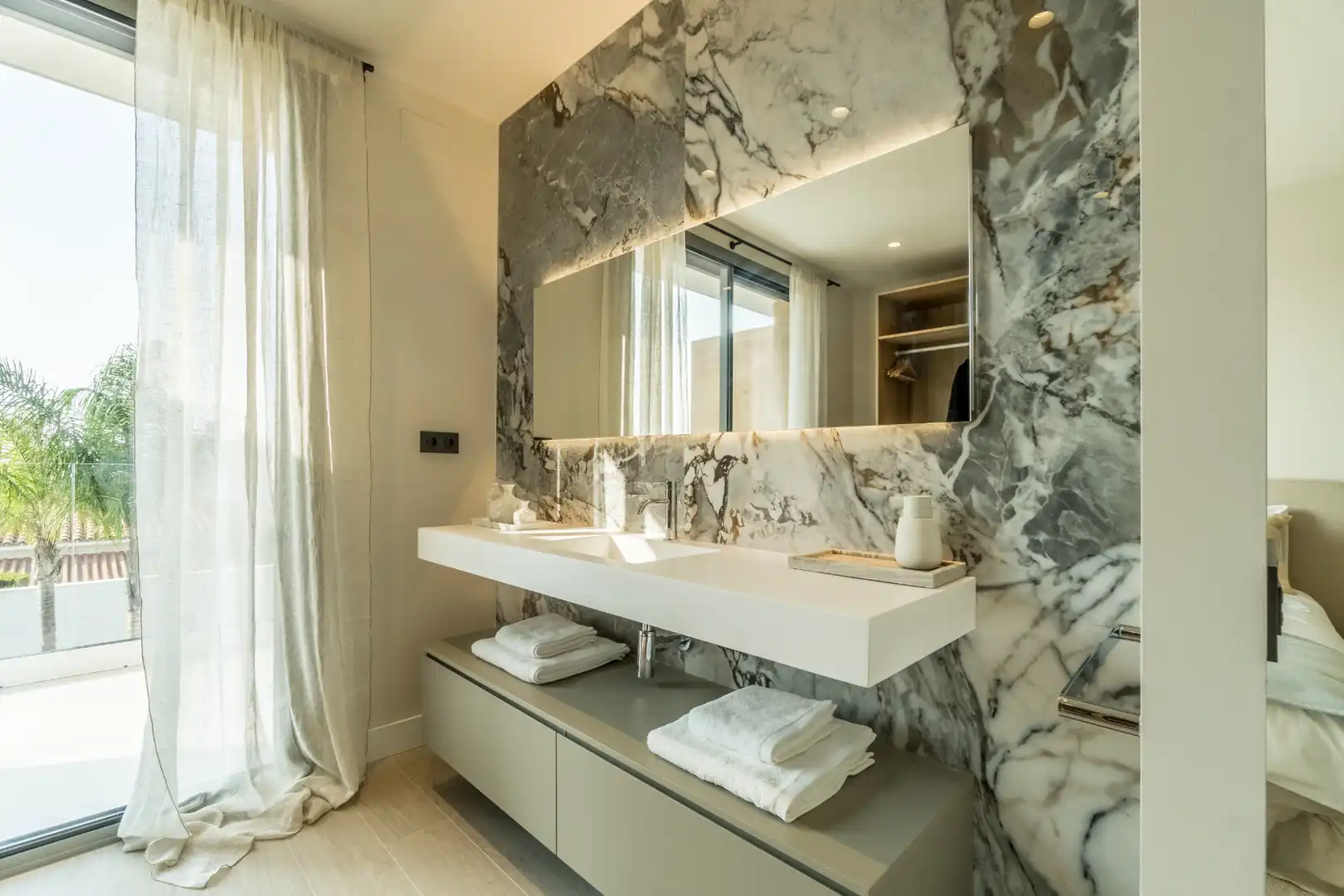 Baño de Casa adosada de alquiler en Cambrils con Aire acondicionado, Calefacción y Jardín privado