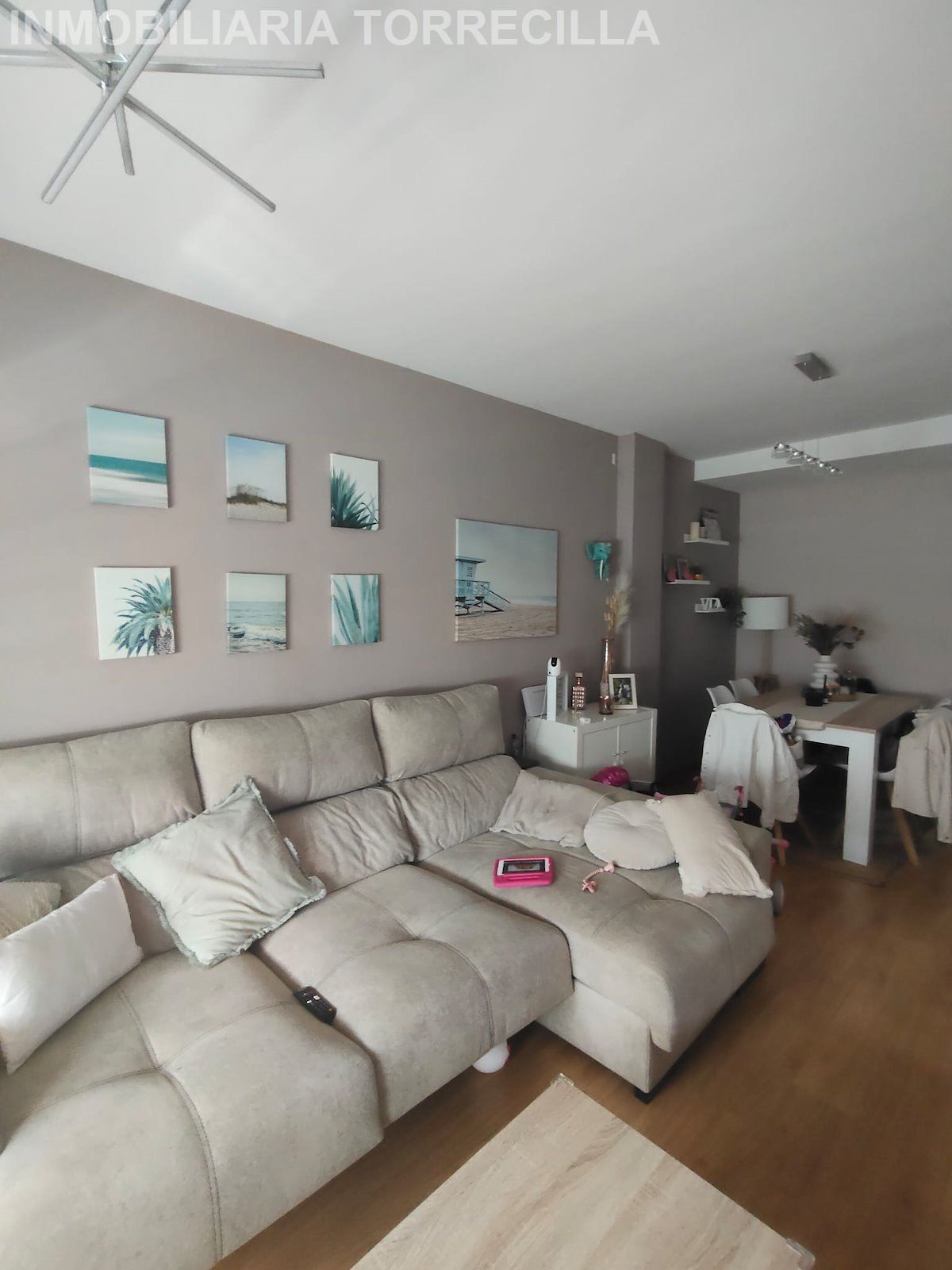 Sala de estar de Casa adosada en venta en Dueñas con Terraza y Amueblado