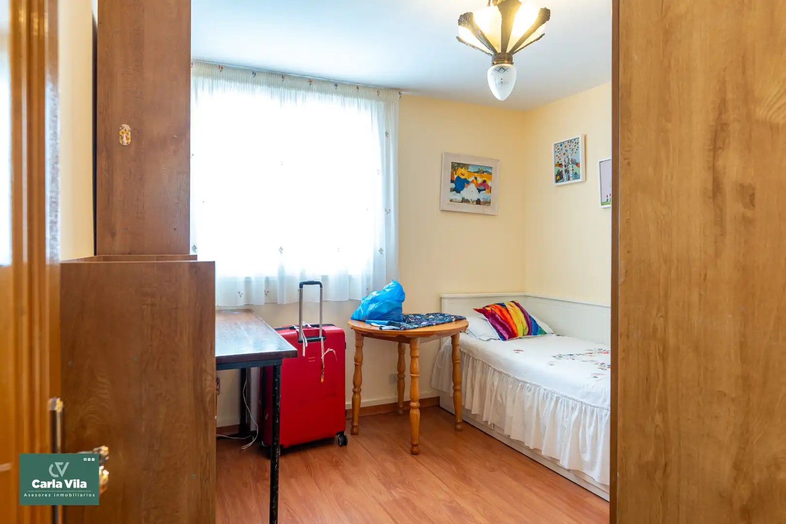 Bedroom of Flat for sale in Lugo  with Heating, Parquet flooring and Furnished