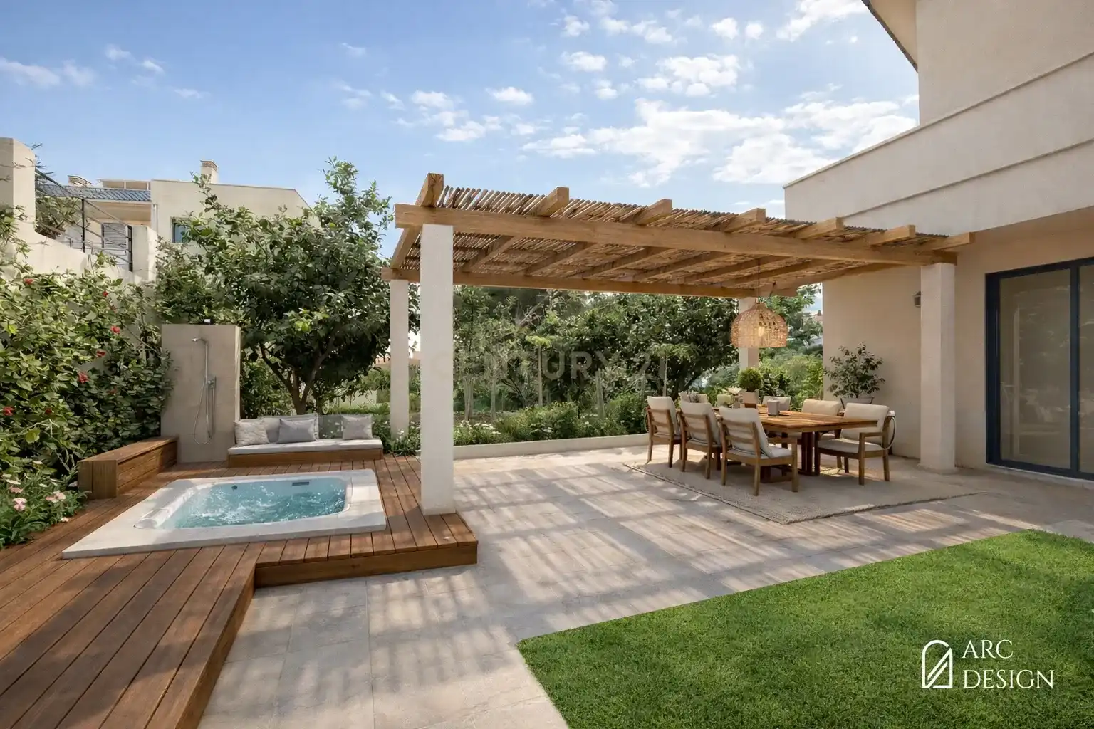 Terraza de Casa o chalet en venta en Fuengirola con Jardín privado, Alarma y Piscina comunitaria