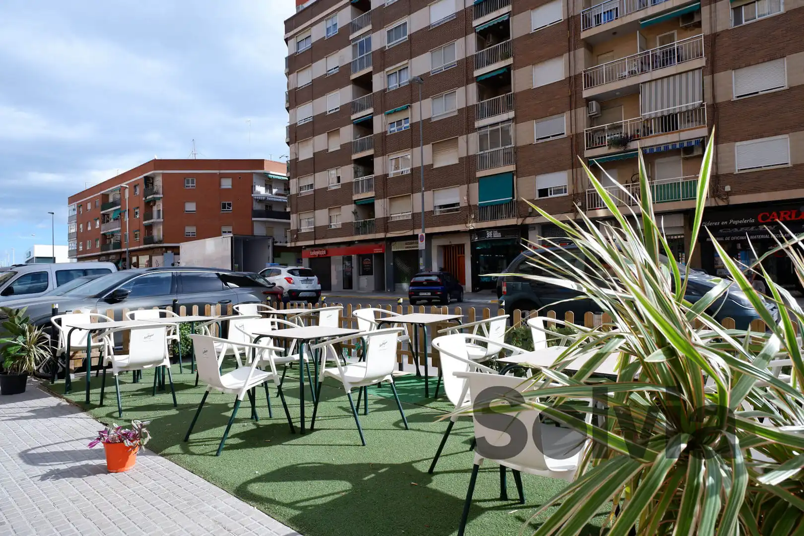 Terrasse von Geschaftsraum zur ubertragung in Sagunto / Sagunt mit Klimaanlage, Heizung und Terrasse