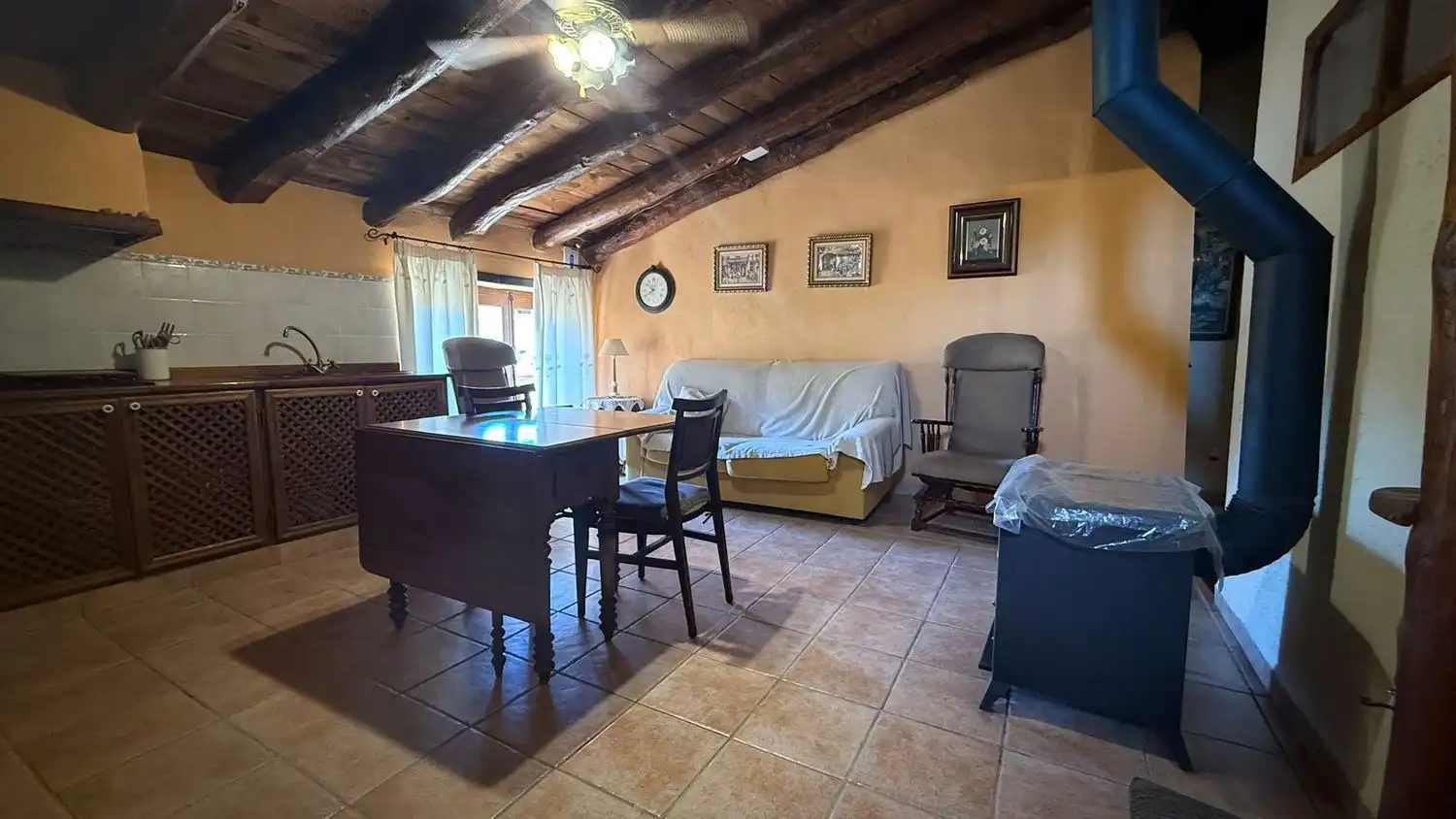 Sala de estar de Casa o chalet en venta en Castellote con Terraza y Trastero