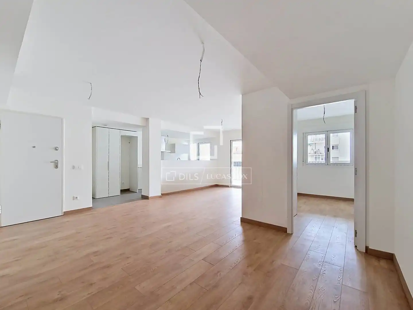 Wohnzimmer von Wohnung zum Verkauf in Vilanova i la Geltrú mit Klimaanlage, Heizung und Parkett