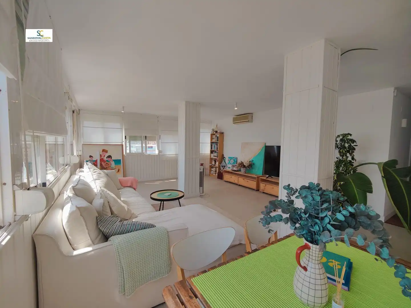 Wohnzimmer von Wohnung zur Miete in Alicante / Alacant mit Klimaanlage und Möbliert