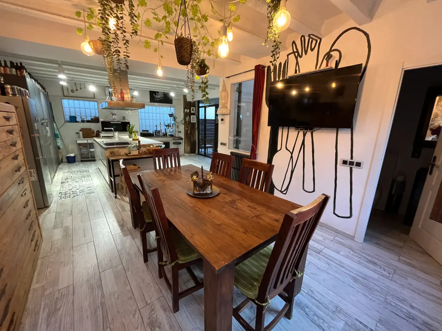 Comedor de Casa adosada en venta en Manlleu con Calefacción, Jardín privado y Parquet