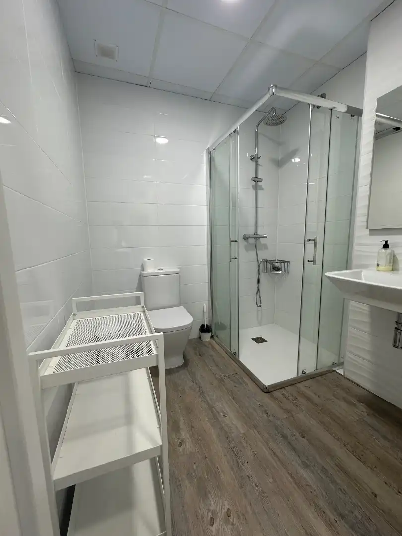 Baño de Apartamento de alquiler en Badajoz con Calefacción, Amueblado y Lavadora