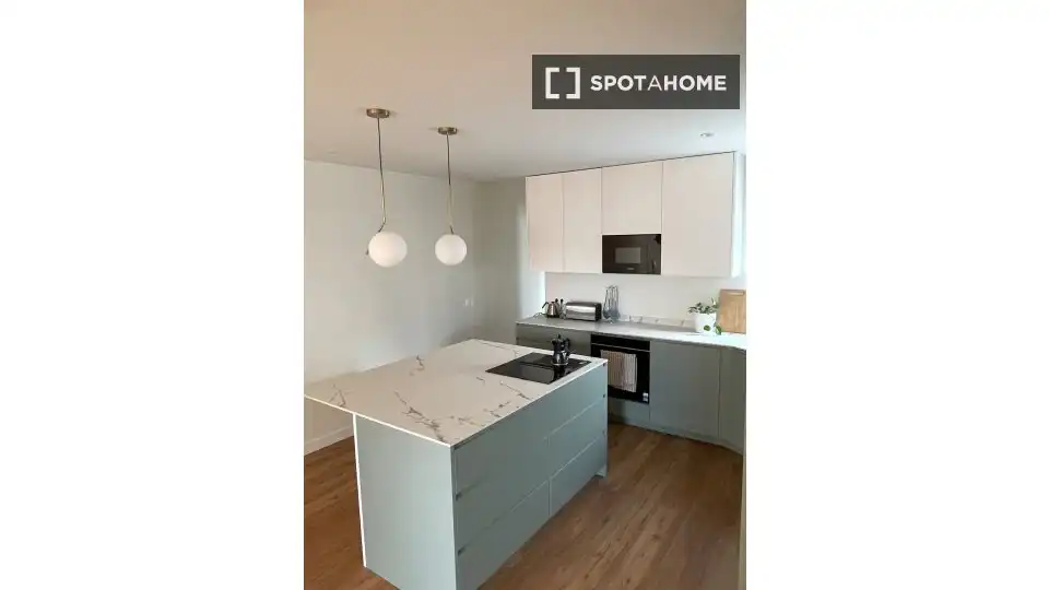 Kitchen of Flat for rent in Madrid  with Air Conditioner, Heating and Furnished