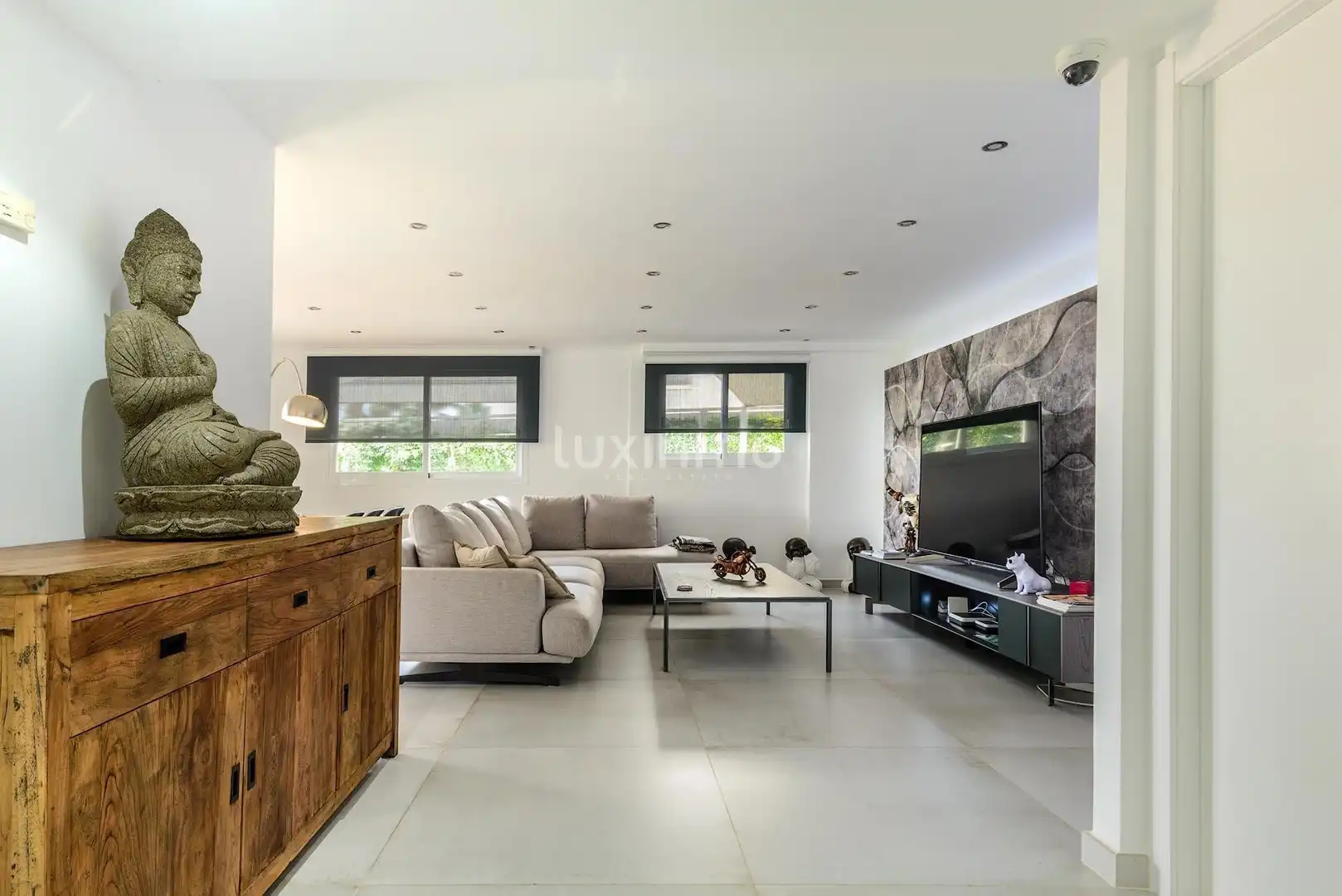 Wohnzimmer von Erdgeschoss zum Verkauf in Eivissa mit Klimaanlage, Privatgarten und Terrasse