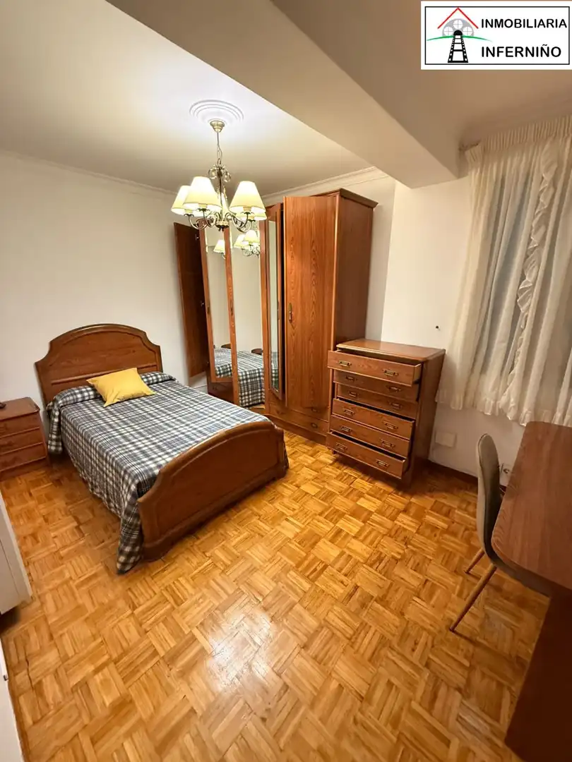 Bedroom of Flat for rent in Ferrol  with Terrace