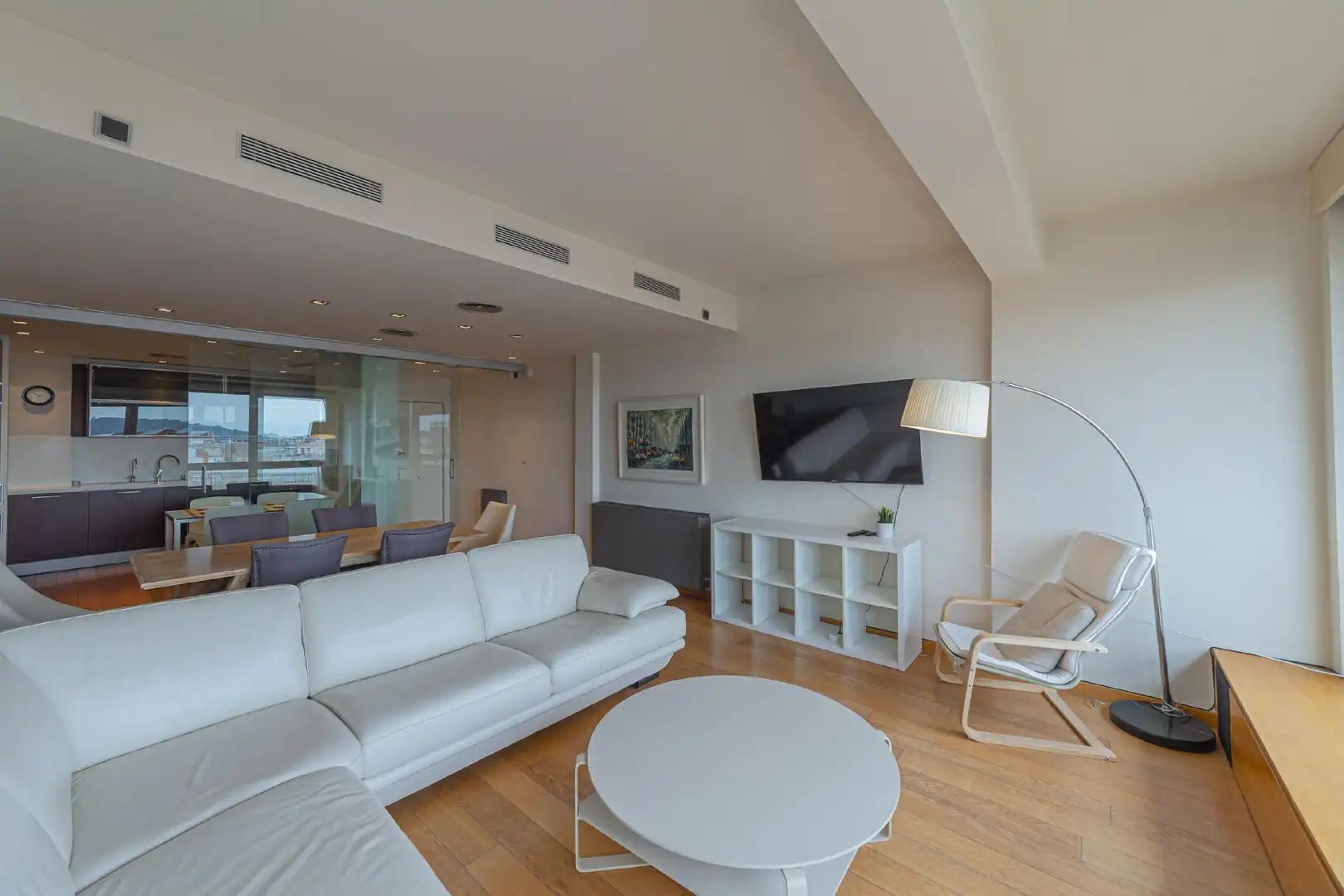 Sala de estar de Piso en venta en Barcelona con Aire acondicionado, Calefacción y Parquet