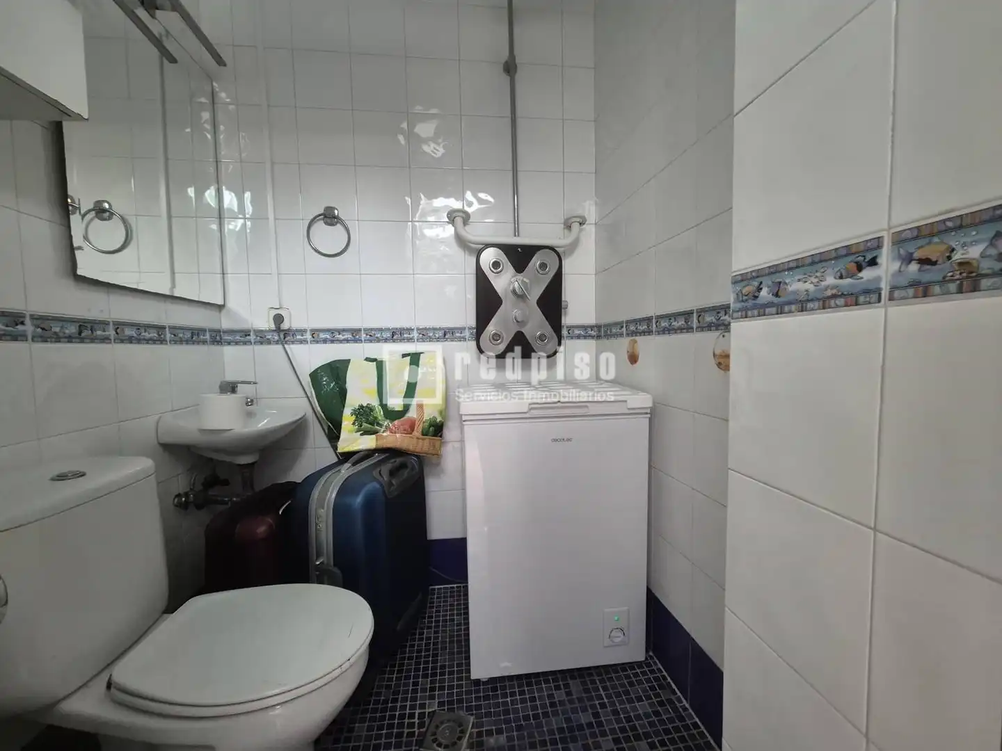 Baño de Piso de alquiler en Sevilla con Aire acondicionado, Terraza y Amueblado