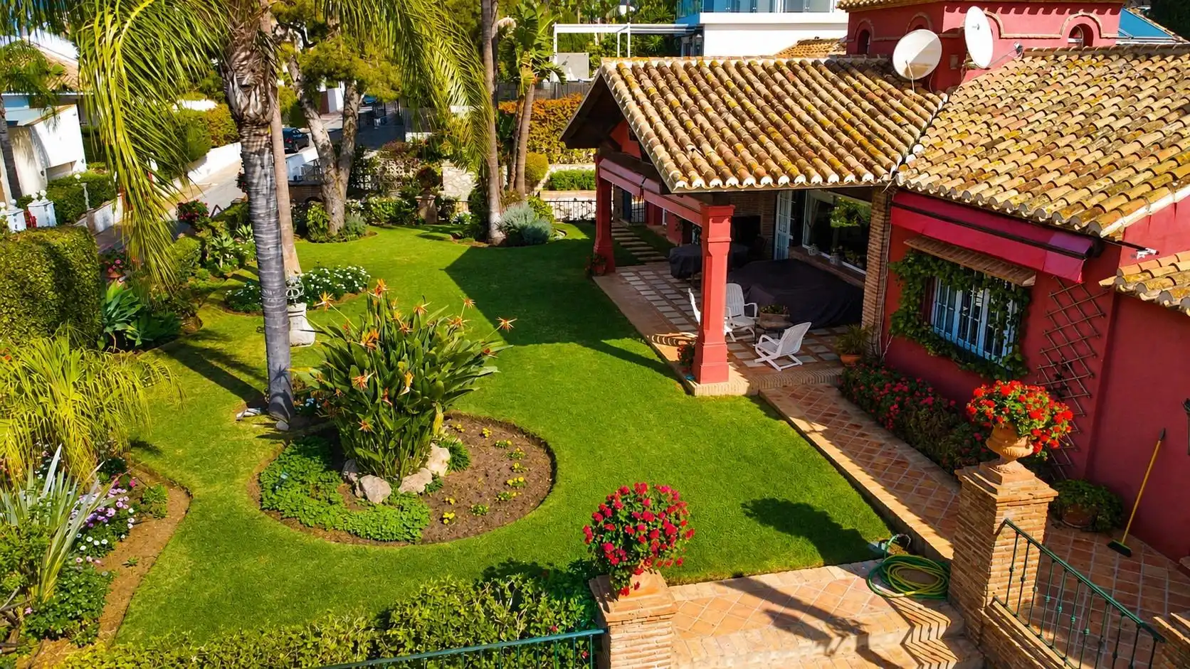Jardí de Casa o xalet en venda en Benalmádena amb Aire condicionat, Calefacció i Jardí privat