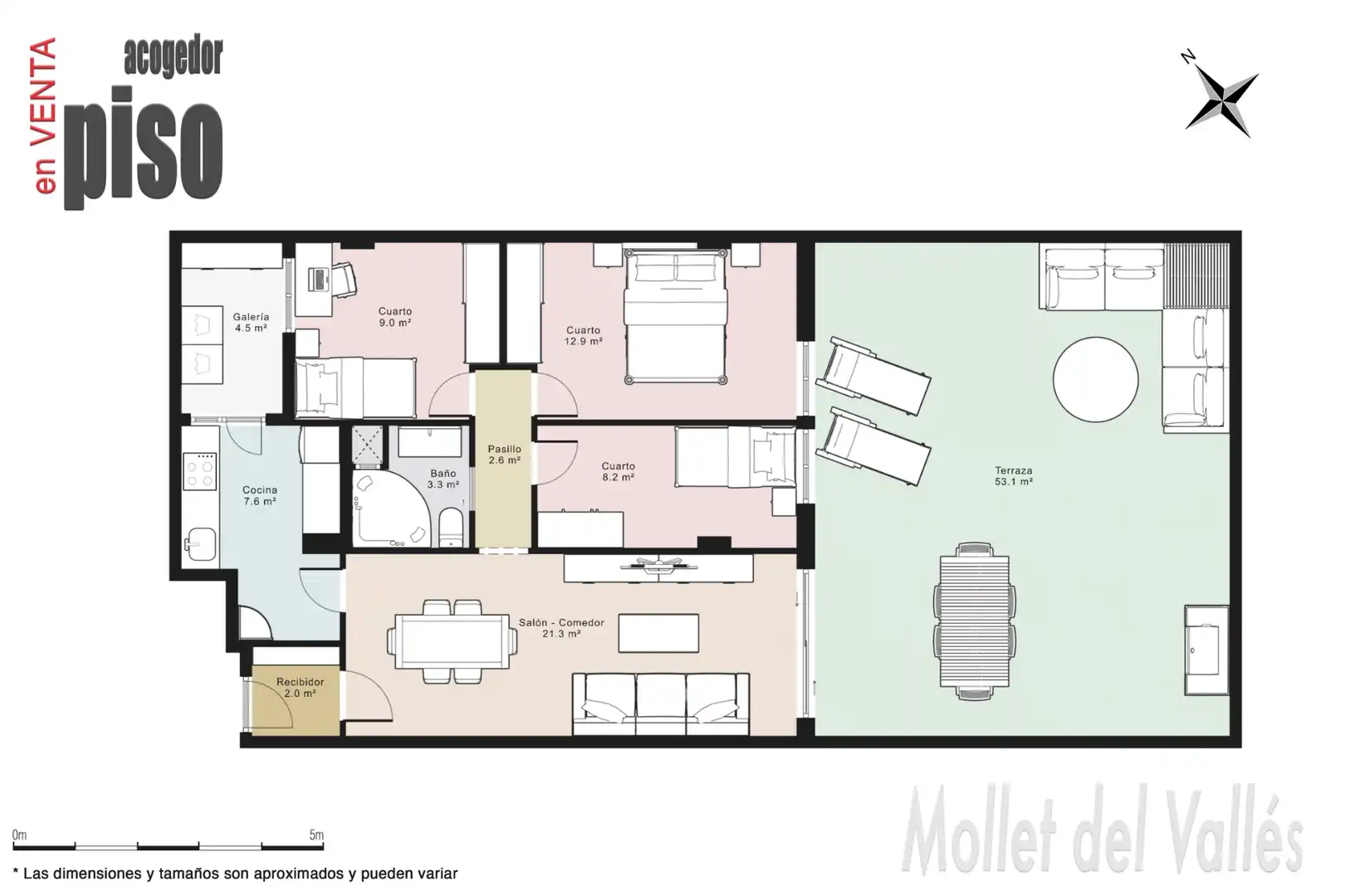 Flat for sale in Mollet del Vallès  with Air Conditioner, Heating and Terrace