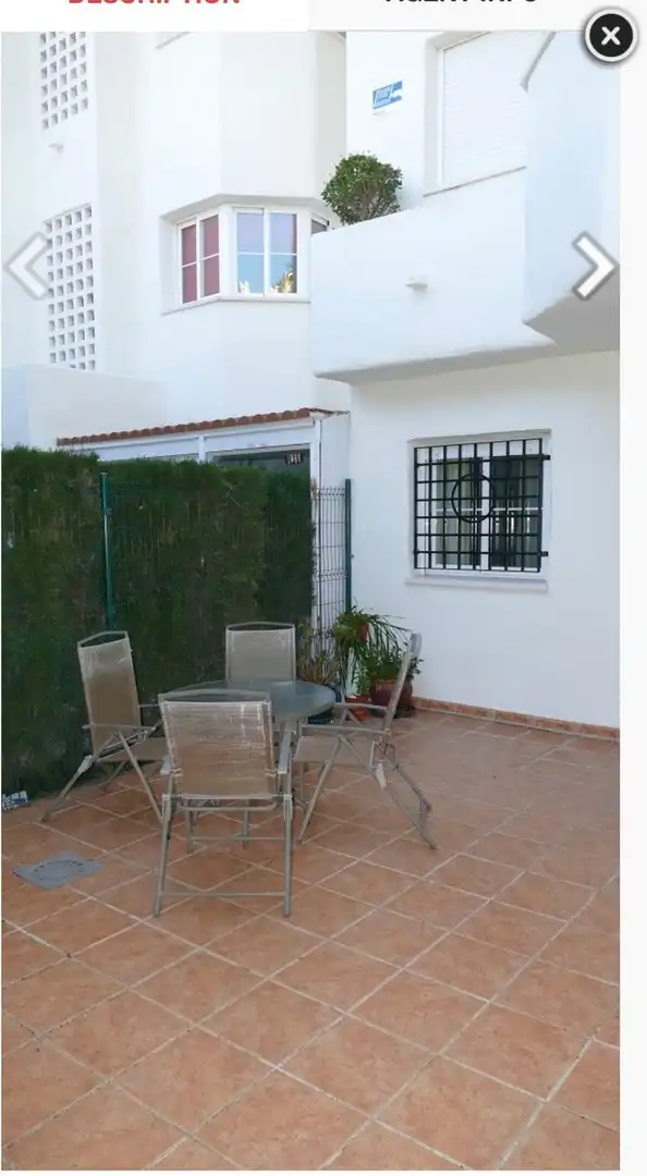 Terrasse von Maisonette zum Verkauf in Benalmádena mit Klimaanlage, Privatgarten und Terrasse