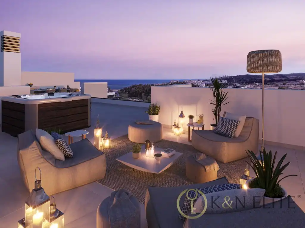 Terrace of Attic for sale in Estepona  with Air Conditioner, Terrace and Swimming Pool
