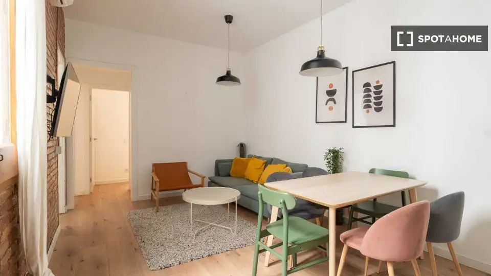 Living room of Flat for rent in Gràcia