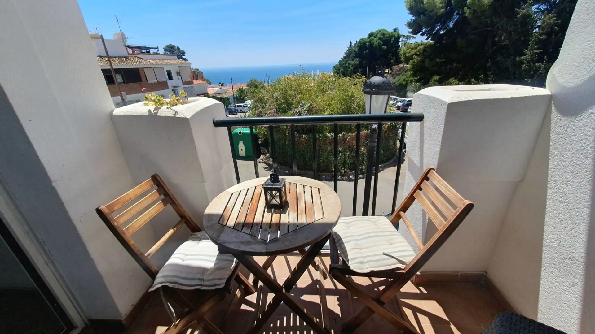 Terrassa de Apartament de lloguer en Benalmádena amb Terrassa, Moblat i Piscina comunitària