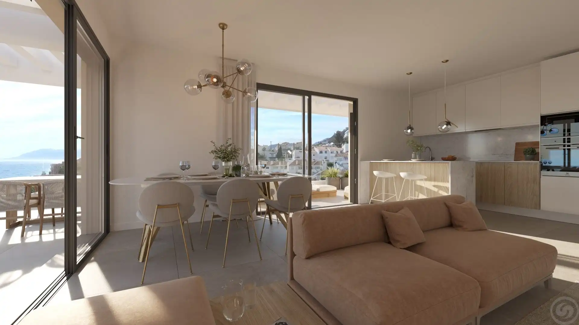 Sala de estar de Piso en venta en Rincón de la Victoria con Aire acondicionado, Calefacción y Terraza