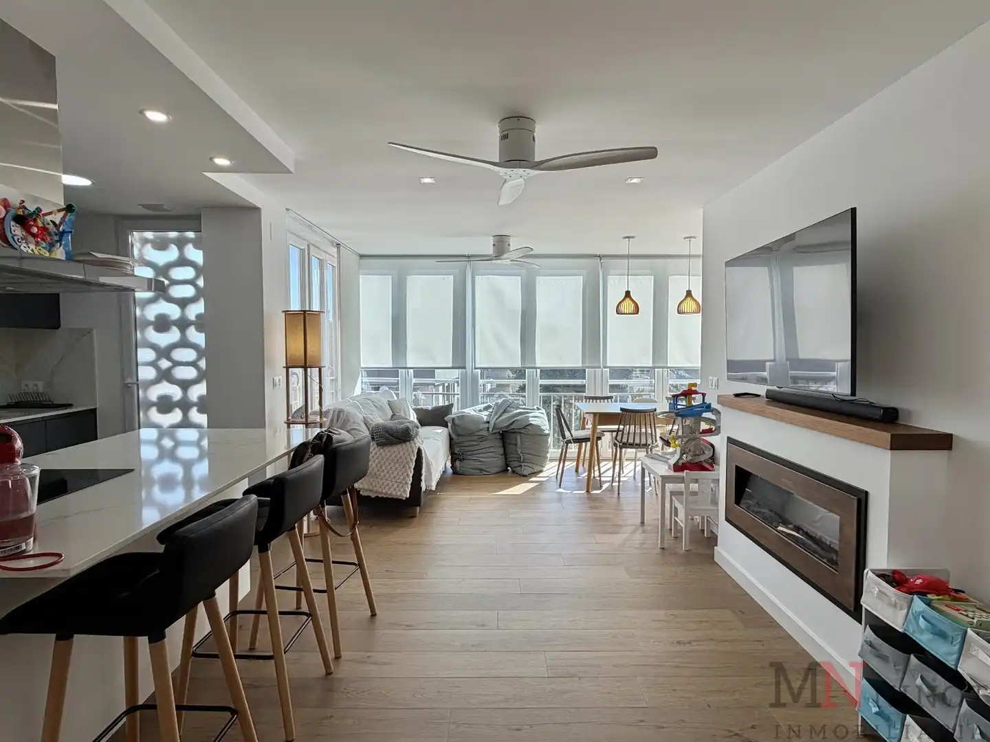 Living room of Apartments for sale in Benicasim / Benicàssim  with Air Conditioner and Community pool