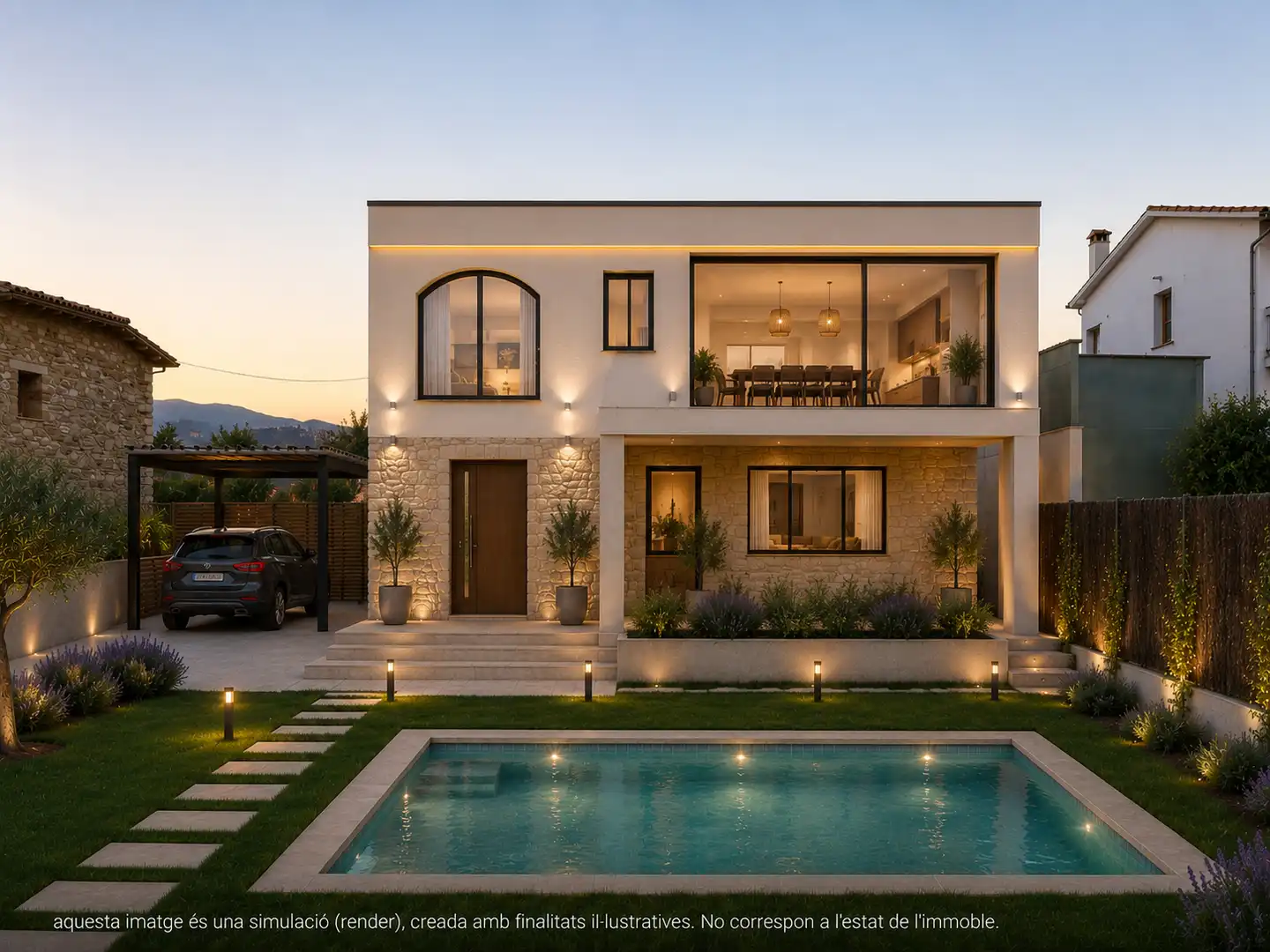 Vista exterior de Casa o chalet en venta en El Brull con Jardín privado
