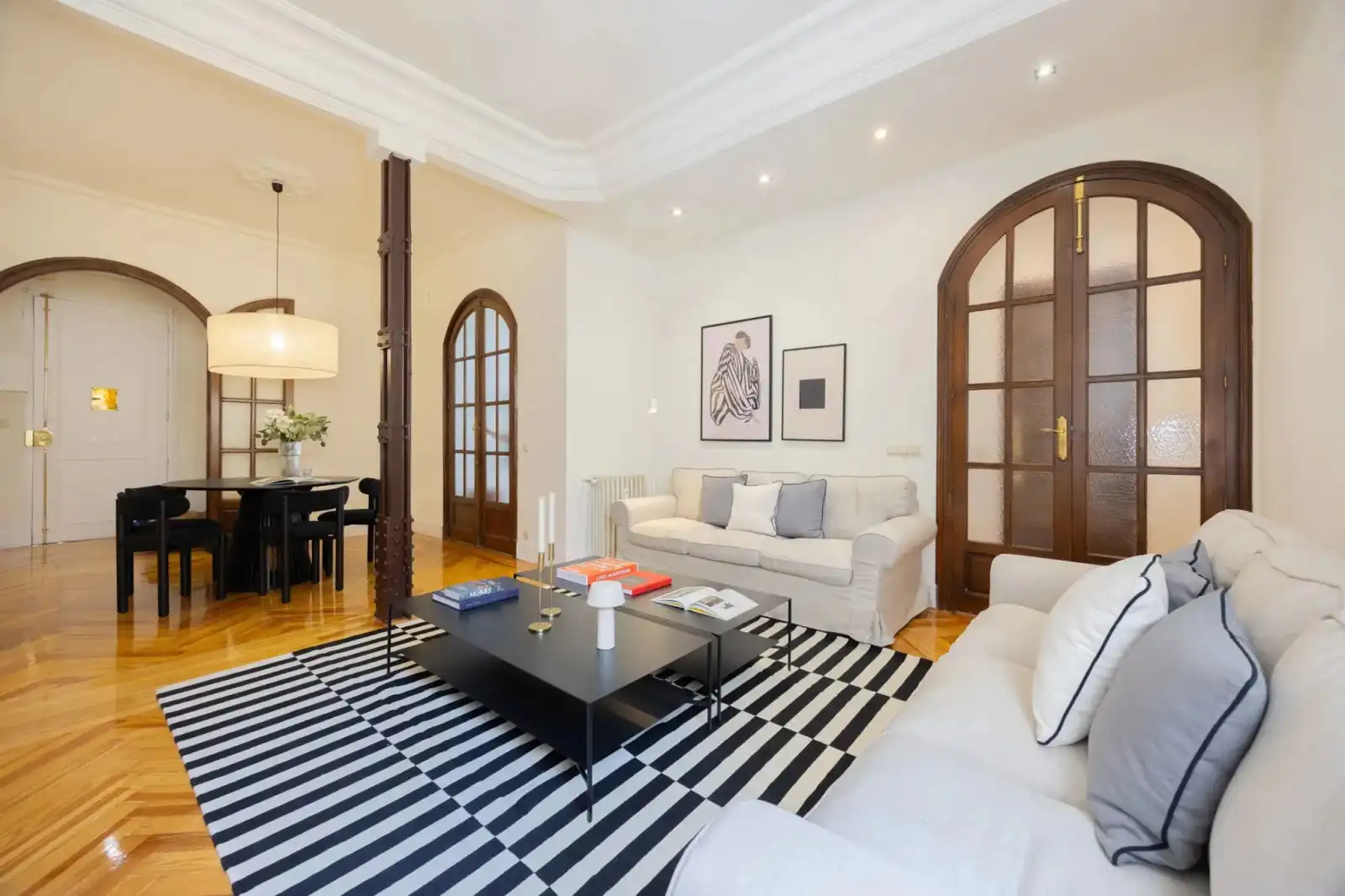 Sala d'estar de Pis de lloguer en Barrio de Salamanca