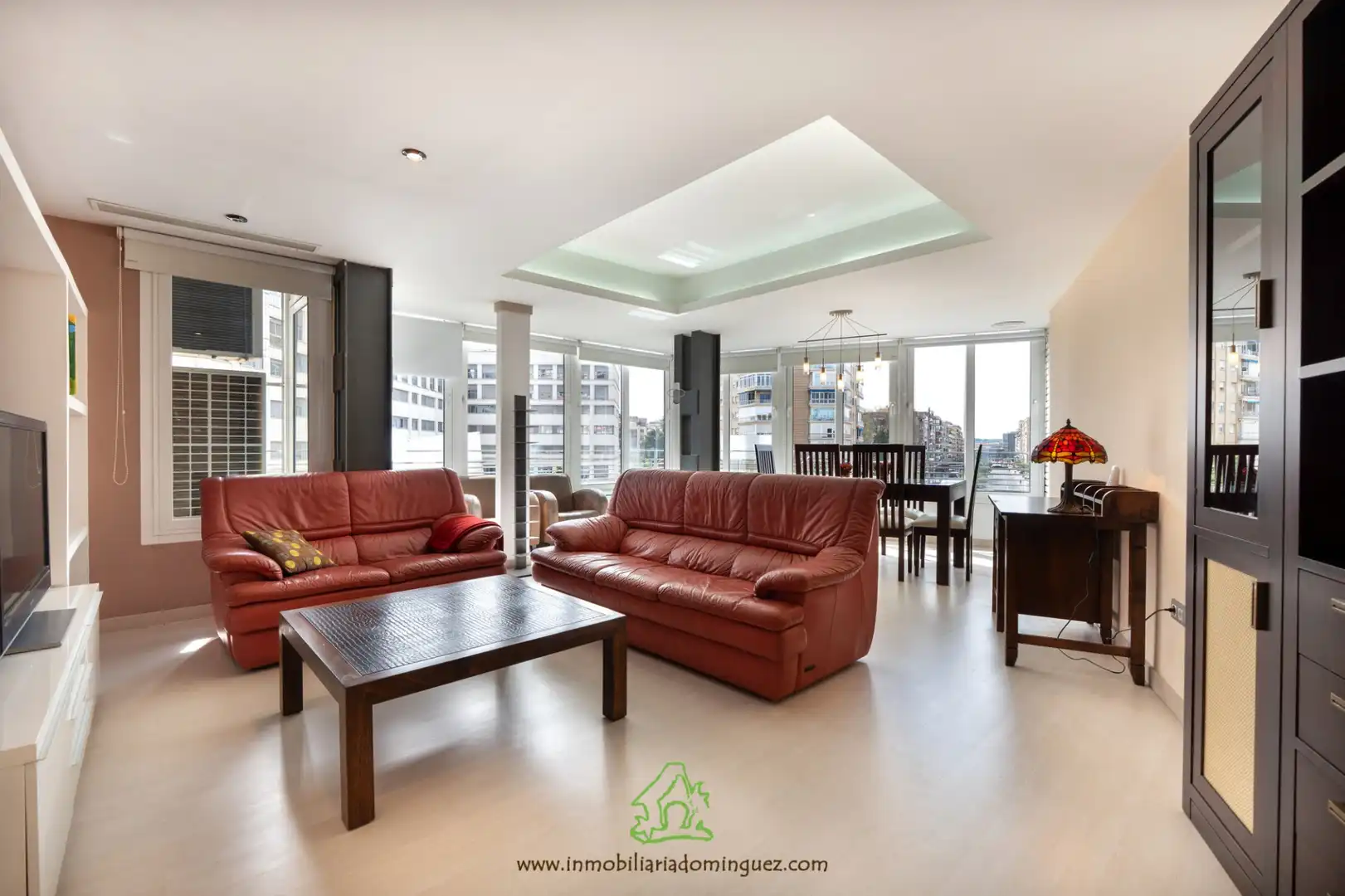 Living room of Flat for sale in  Murcia Capital  with Air Conditioner, Furnished and Oven