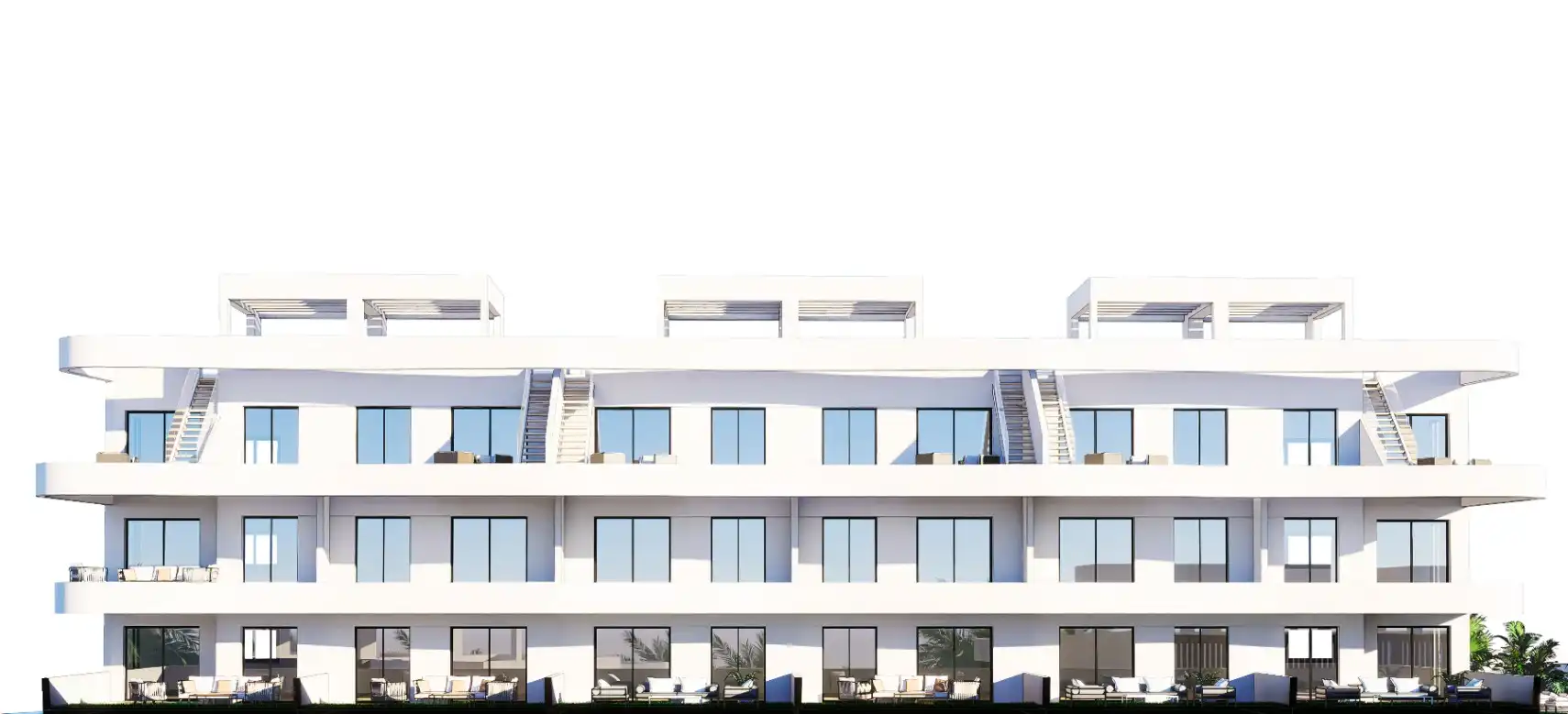 Vista exterior de Apartamento en venta en Finestrat con Aire acondicionado, Calefacción y Jardín privado