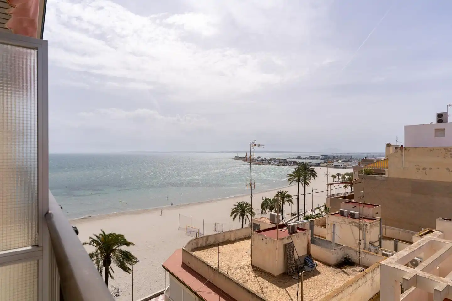 Schlafzimmer von Wohnung zum Verkauf in Santa Pola mit Klimaanlage und Terrasse