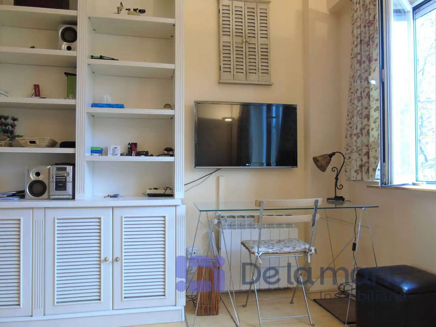 Schlafzimmer von Wohnung zur Miete in Madrid mit Klimaanlage, Heizung und Möbliert