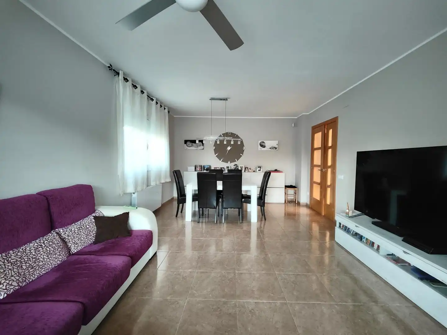 Sala de estar de Casa o chalet en venta en Cunit con Calefacción, Jardín privado y Terraza