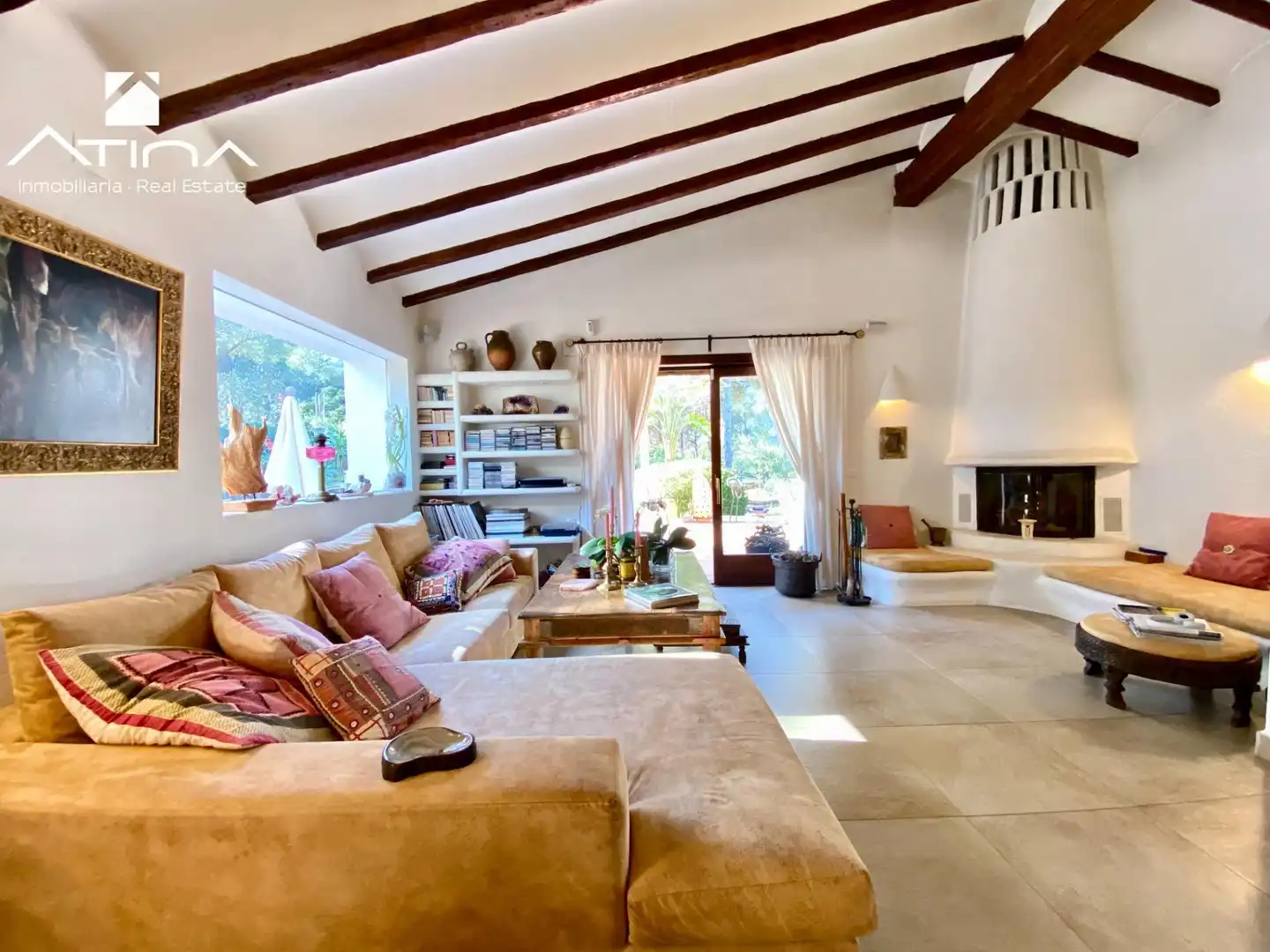 Living room of Houses for sale in Jávea / Xàbia  with Air Conditioner, Private garden and Terrace