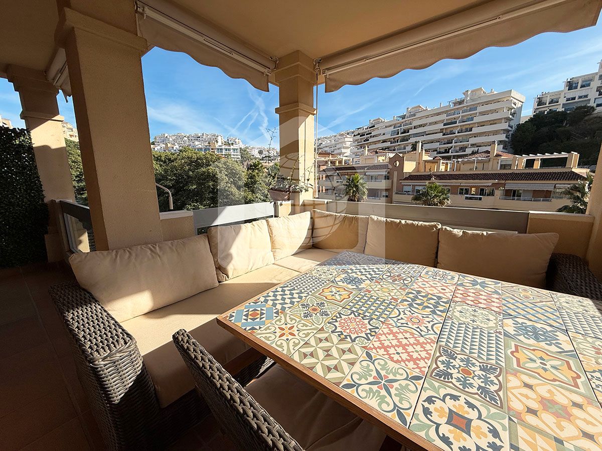 Terrace of Single-family semi-detached for sale in Benalmádena  with Terrace, Storage room and Swimming Pool