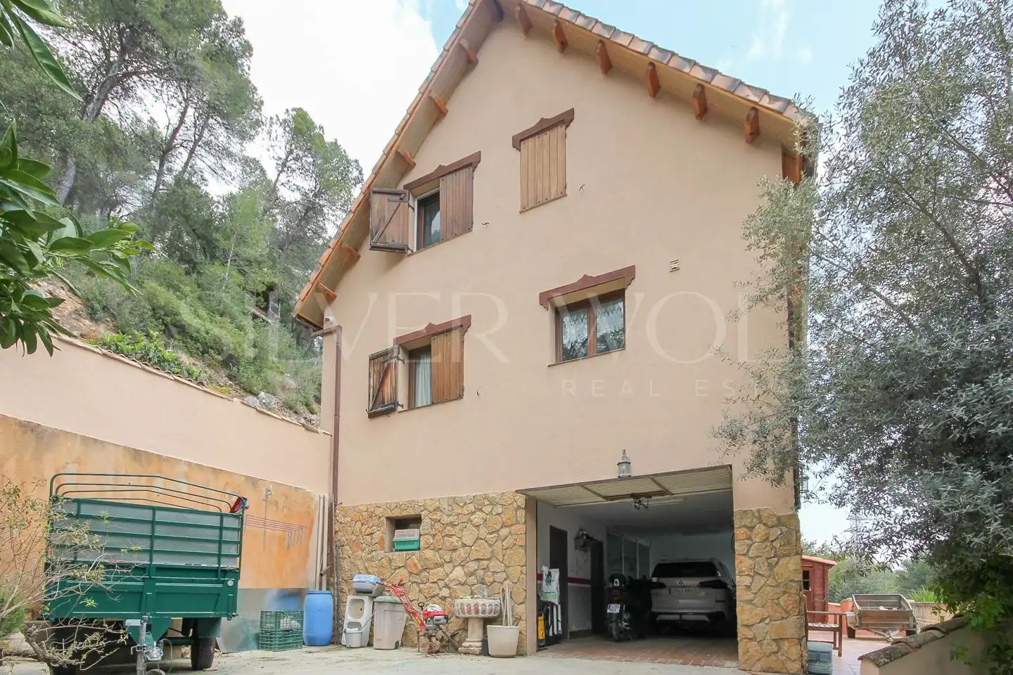 Vista exterior de Casa o chalet en venta en Vallirana con Aire acondicionado, Calefacción y Jardín privado