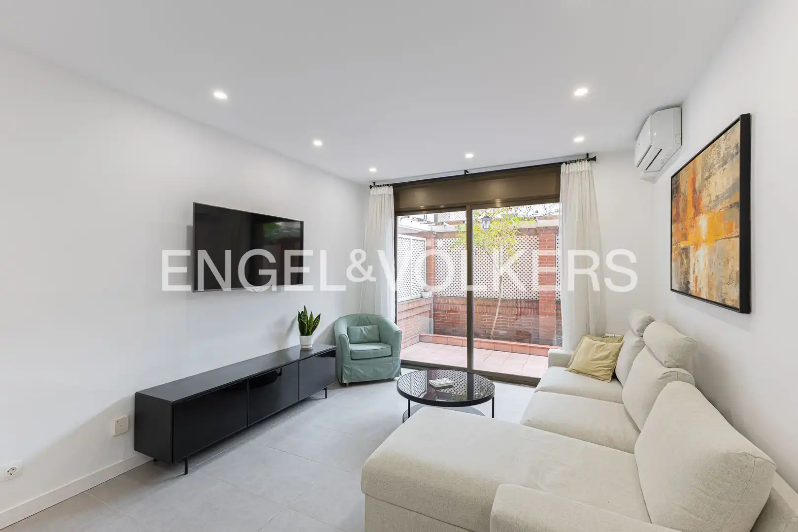 Living room of Flat for sale in Barcelona  with Air Conditioner, Heating and Terrace