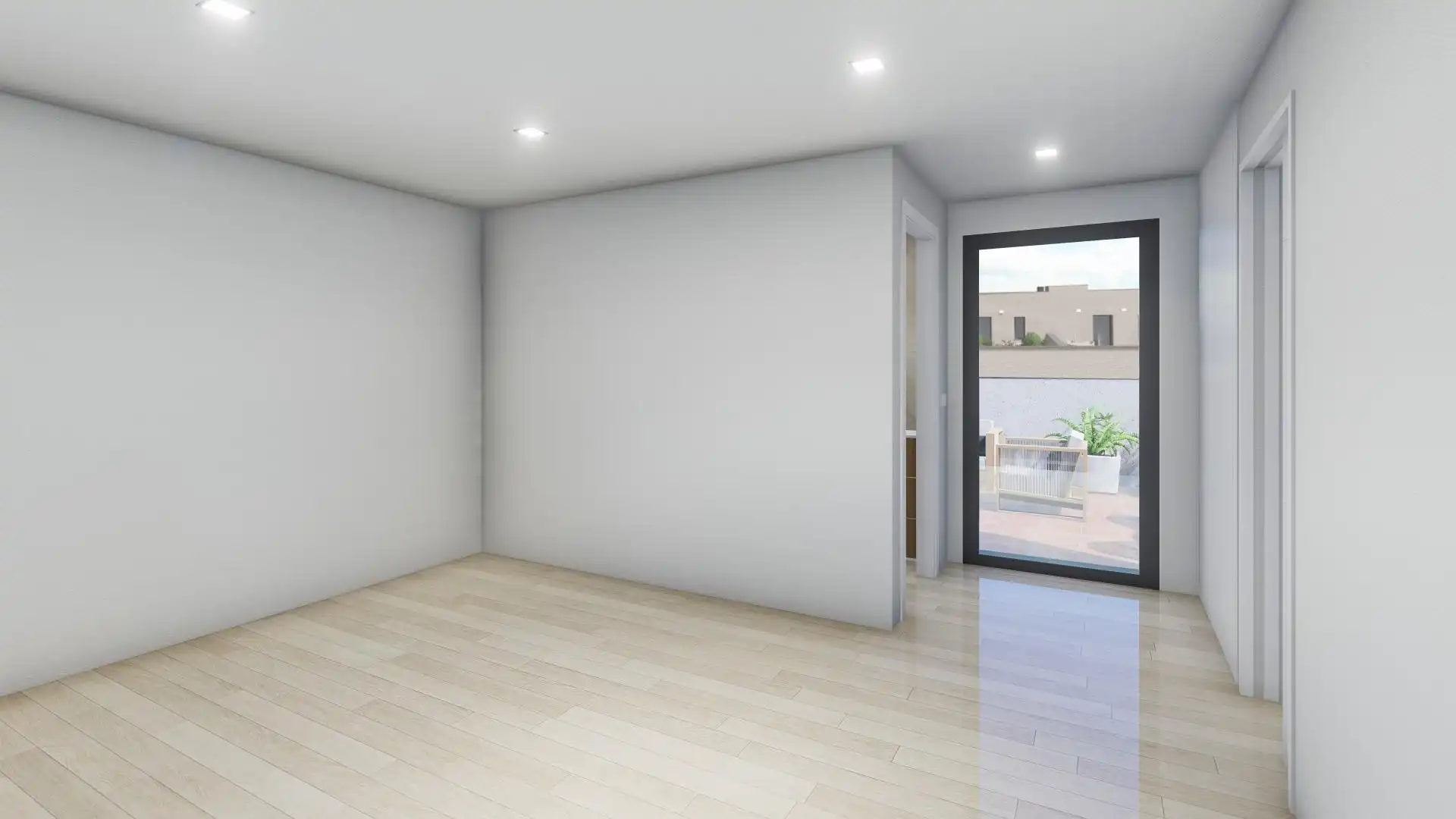 Schlafzimmer von Einfamilien-Reihenhaus zum Verkauf in La Garriga mit Klimaanlage, Heizung und Privatgarten